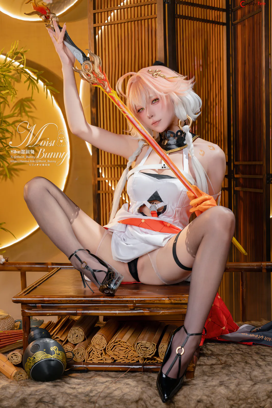 咬一口兔娘ovo (Yaokoututu) cosplay Changli – Wuthering Waves “112 photos and 5 videos” 第27张图