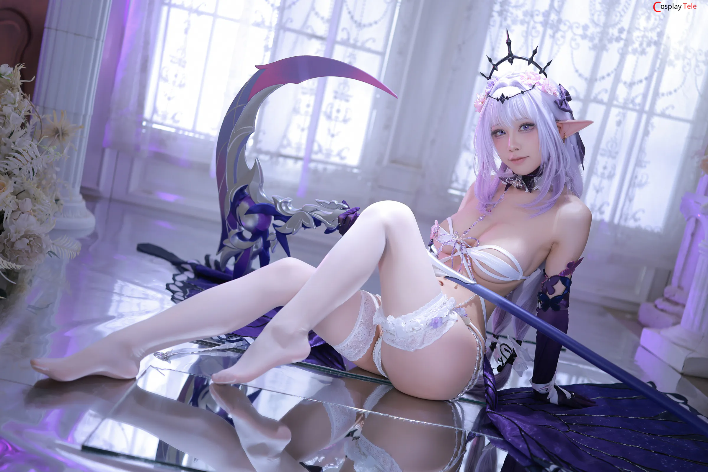水淼Aqua cosplay Castorice – Honkai:Star Rail “69 photos” 第9张图