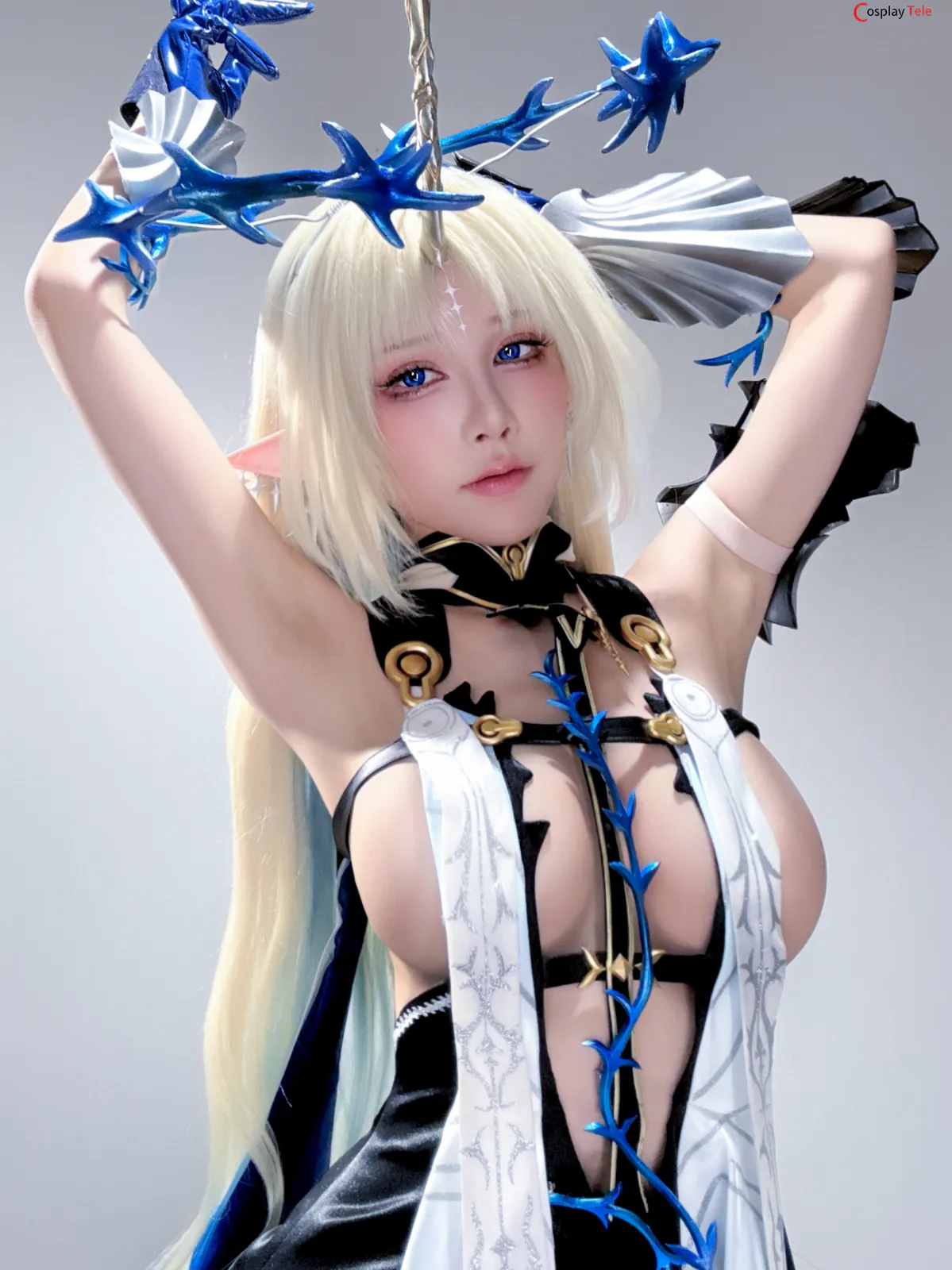 水淼Aqua cosplay Fleurdelys Selfies and Castorice Selfies – Wuthering Waves and Honkai:Star Rail “45 photos” 第29张图