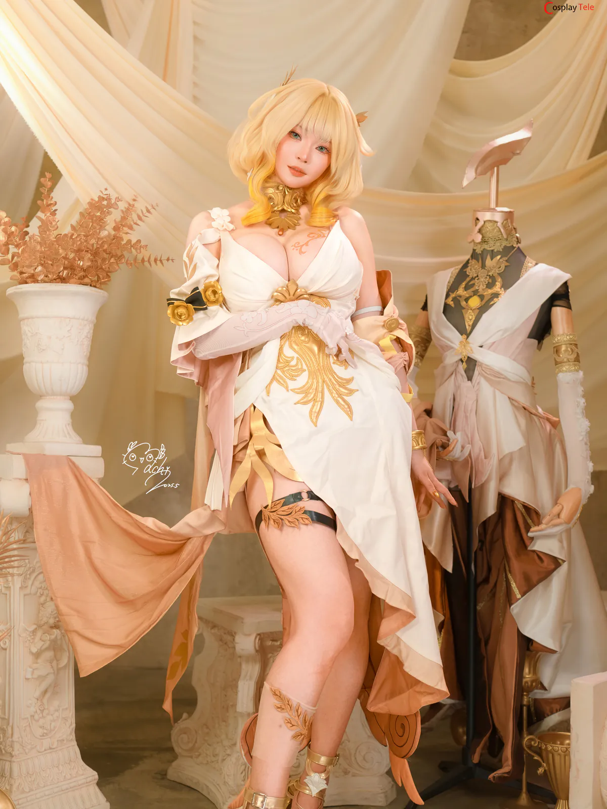 Machi馬吉 cosplay Aglaea – Honkai:Star Rail “106 photos” 第2张图