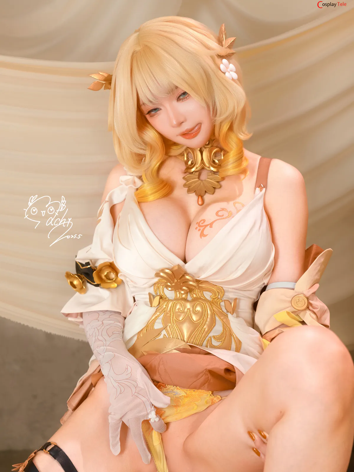 Machi馬吉 cosplay Aglaea – Honkai:Star Rail “106 photos” 第41张图