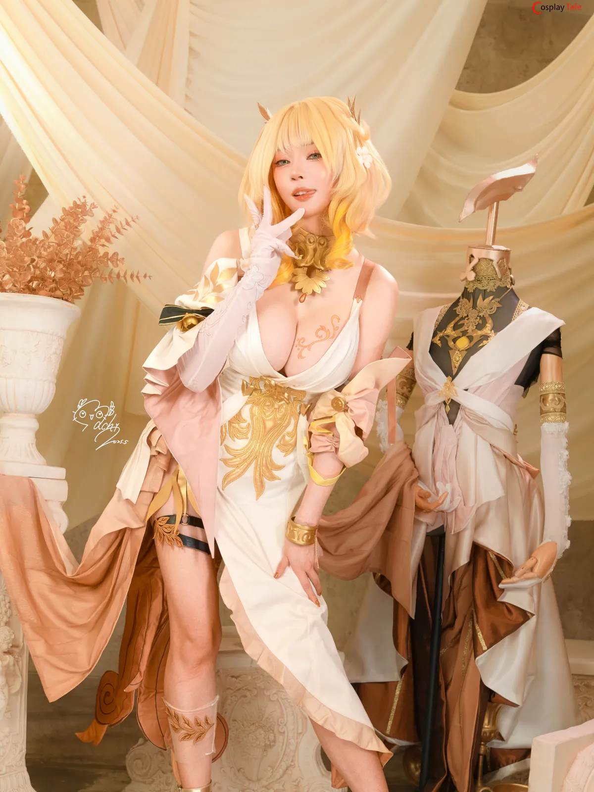 Machi馬吉 cosplay Aglaea – Honkai:Star Rail “106 photos” 第5张图