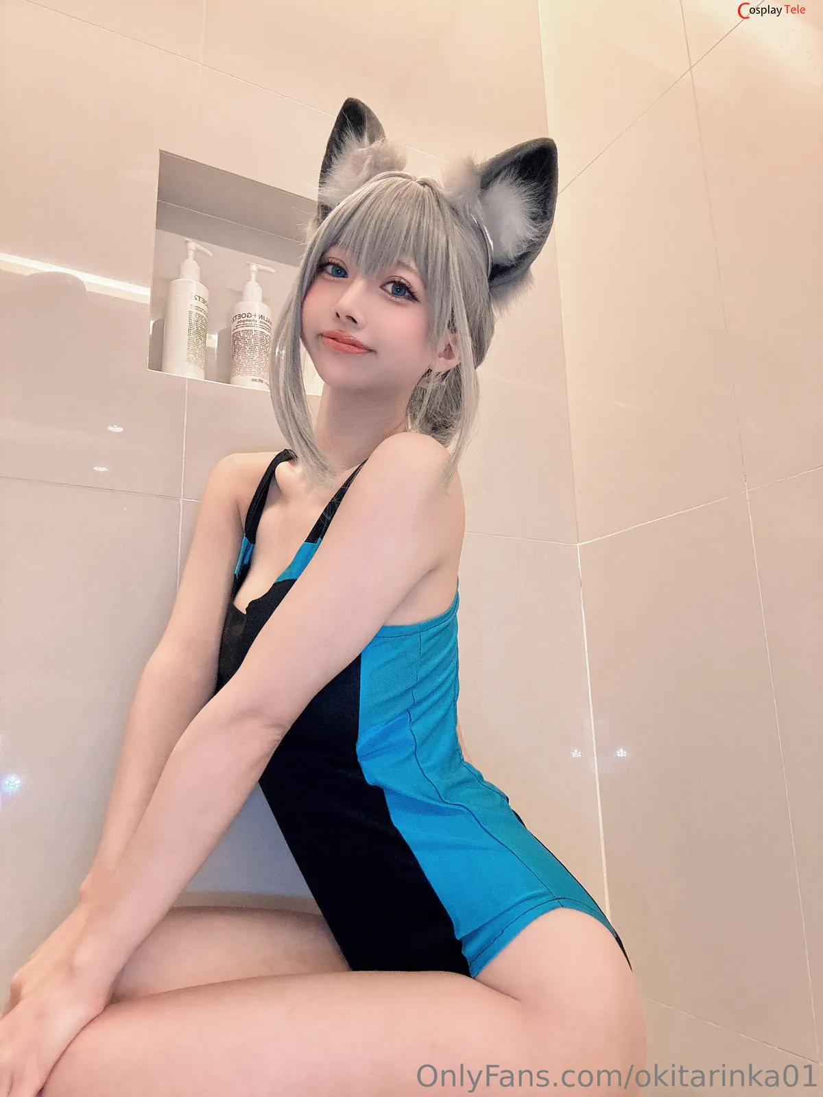 Okita Rinka (沖田凜花Rinka) cosplay Sunaookami Shiroko – Blue Archive “50 photos” 第15张图