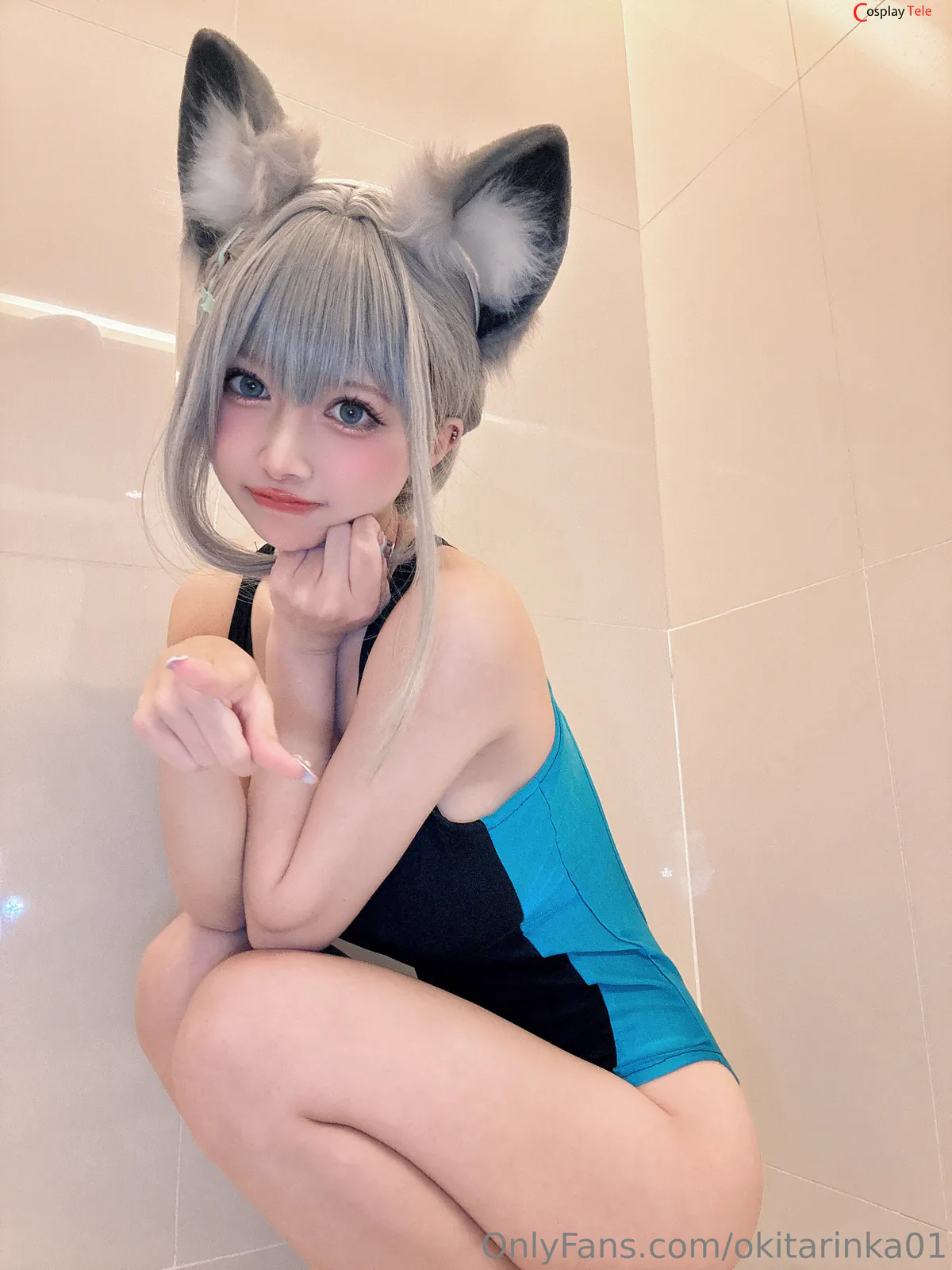 Okita Rinka (沖田凜花Rinka) cosplay Sunaookami Shiroko – Blue Archive “50 photos” 第16张图