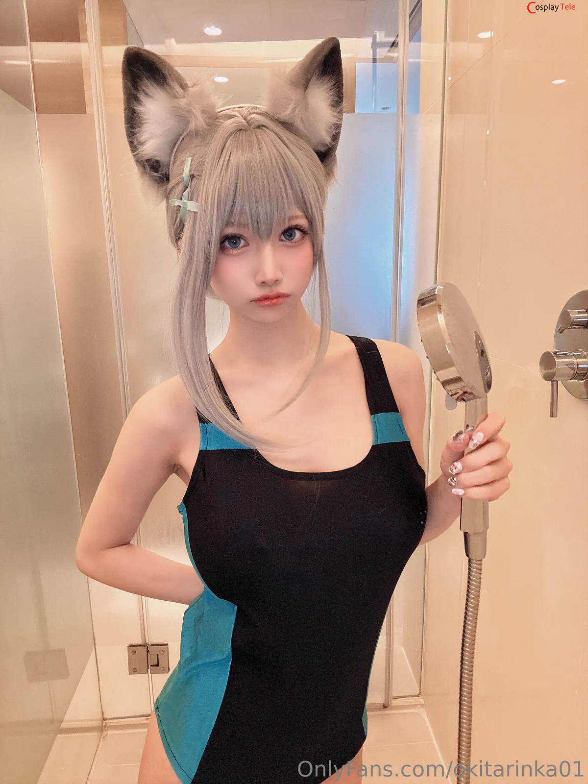 Okita Rinka (沖田凜花Rinka) cosplay Sunaookami Shiroko – Blue Archive “50 photos” 第23张图