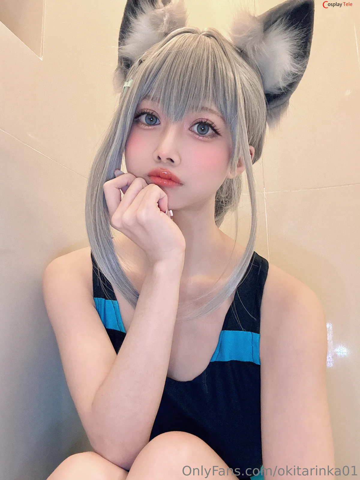 Okita Rinka (沖田凜花Rinka) cosplay Sunaookami Shiroko – Blue Archive “50 photos” 第25张图