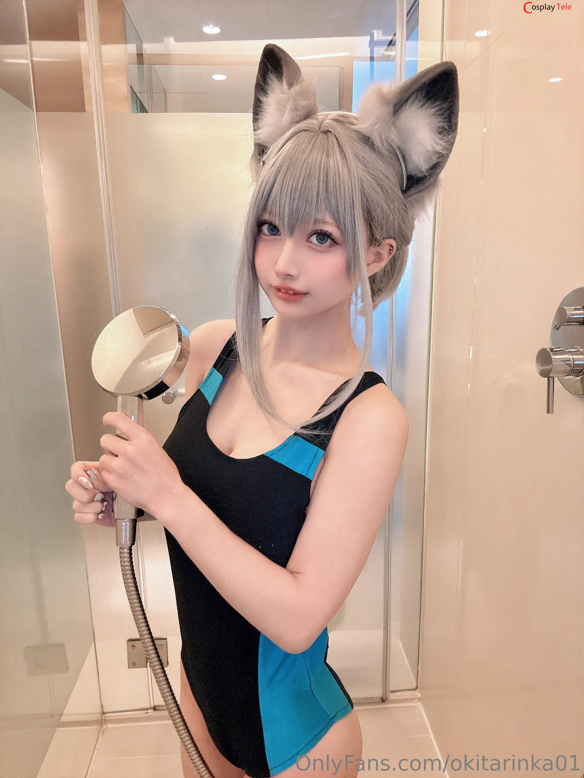 Okita Rinka (沖田凜花Rinka) cosplay Sunaookami Shiroko – Blue Archive “50 photos” 第27张图