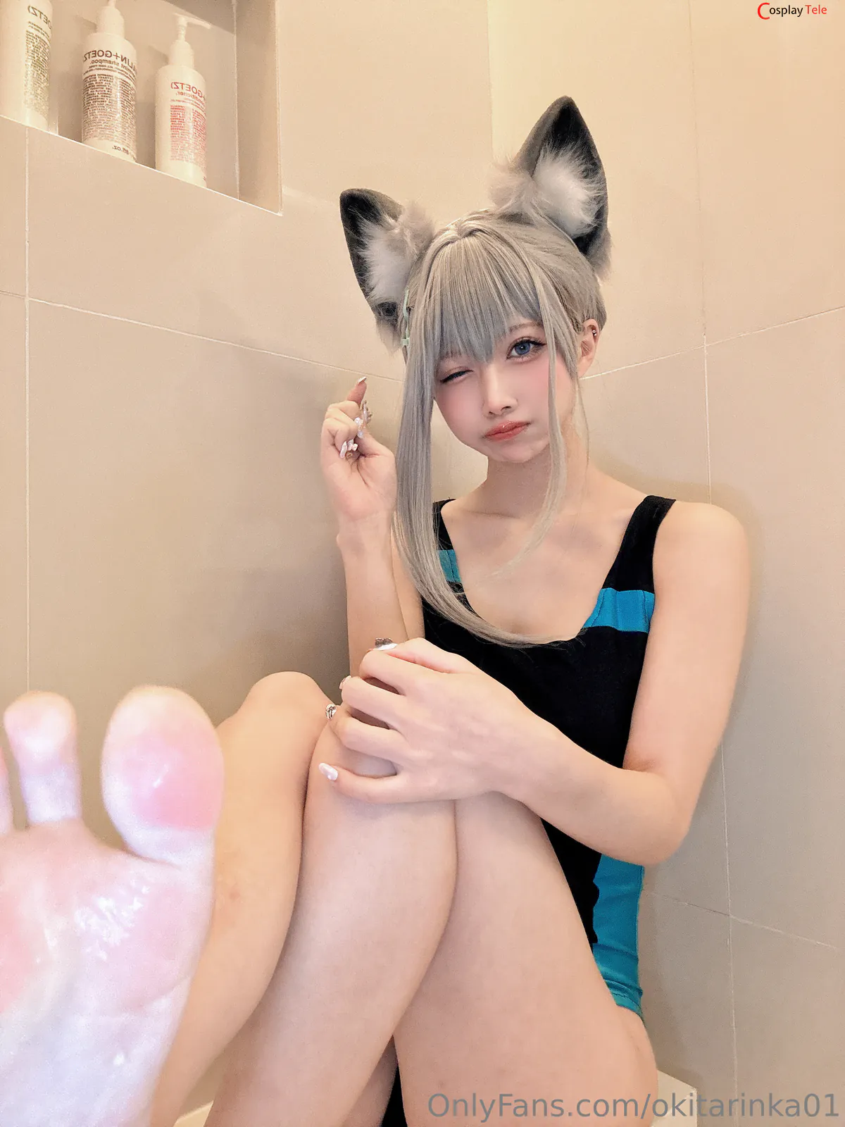 Okita Rinka (沖田凜花Rinka) cosplay Sunaookami Shiroko – Blue Archive “50 photos” 第31张图