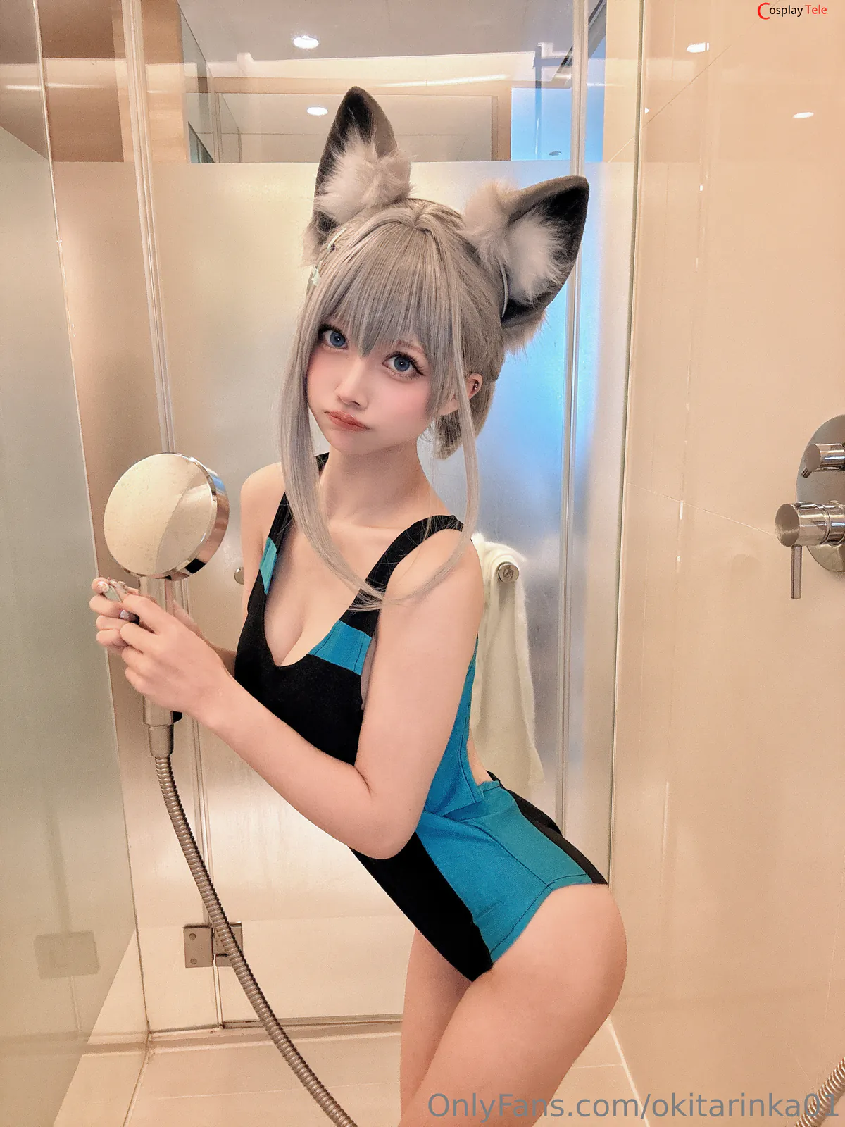 Okita Rinka (沖田凜花Rinka) cosplay Sunaookami Shiroko – Blue Archive “50 photos” 第32张图