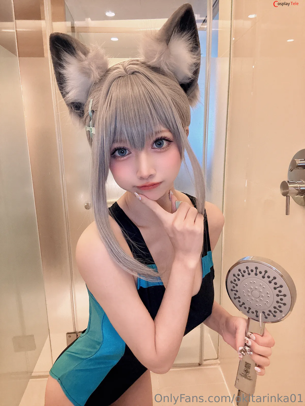 Okita Rinka (沖田凜花Rinka) cosplay Sunaookami Shiroko – Blue Archive “50 photos” 第34张图