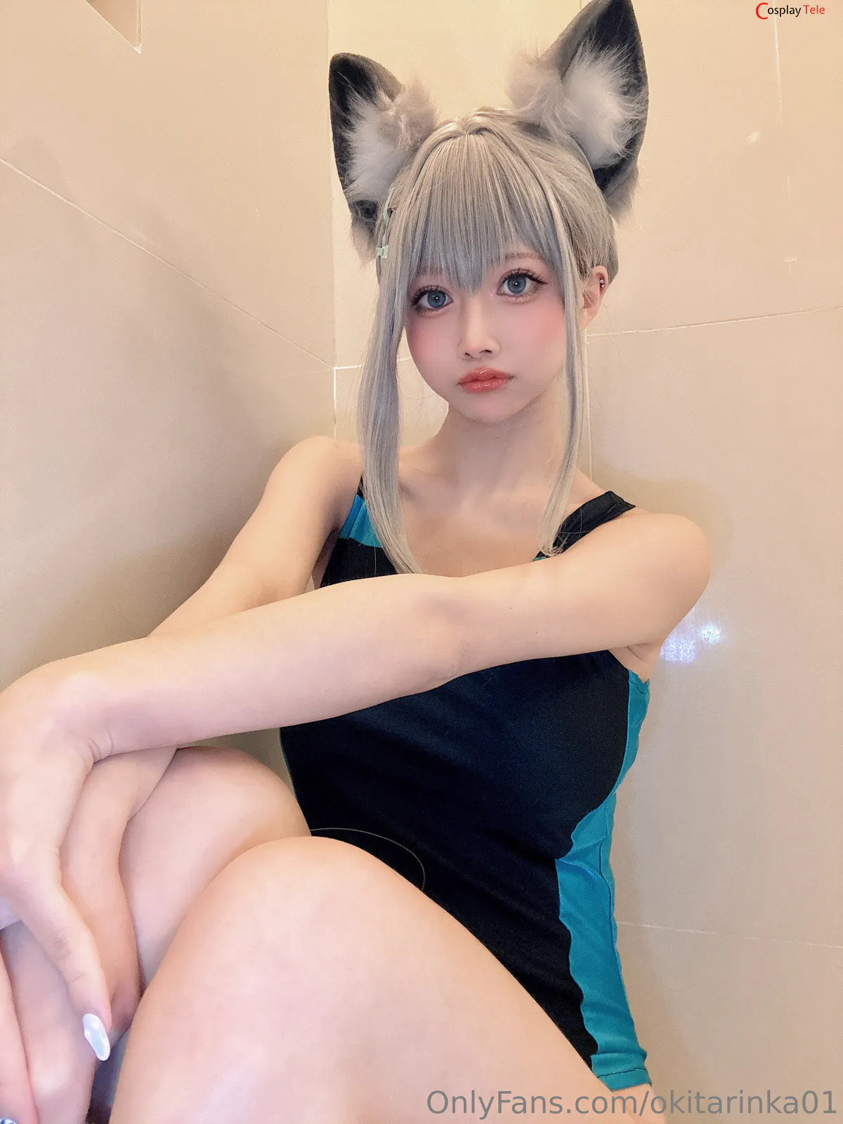 Okita Rinka (沖田凜花Rinka) cosplay Sunaookami Shiroko – Blue Archive “50 photos” 第38张图