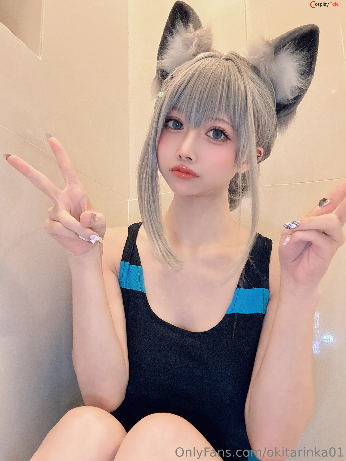 Okita Rinka (沖田凜花Rinka) cosplay Sunaookami Shiroko – Blue Archive “50 photos” 第39张图