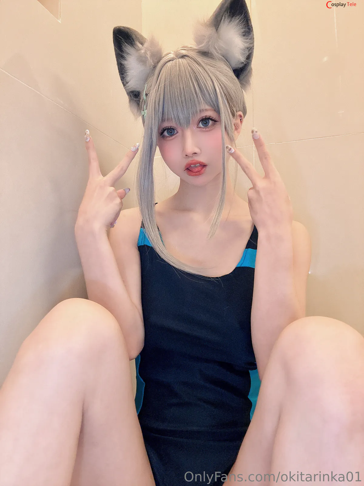 Okita Rinka (沖田凜花Rinka) cosplay Sunaookami Shiroko – Blue Archive “50 photos” 第41张图