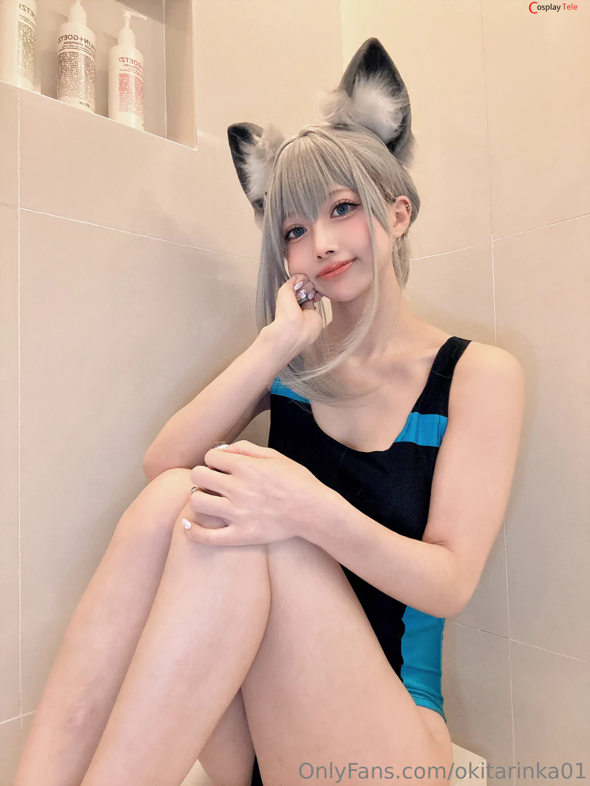 Okita Rinka (沖田凜花Rinka) cosplay Sunaookami Shiroko – Blue Archive “50 photos” 第42张图