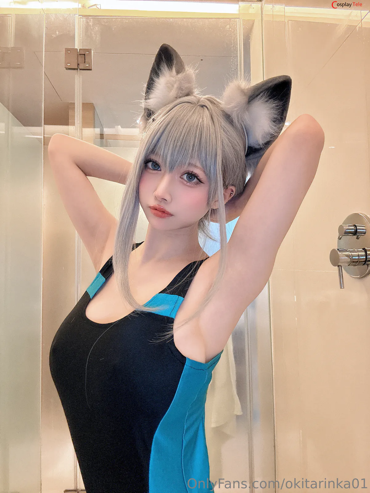 Okita Rinka (沖田凜花Rinka) cosplay Sunaookami Shiroko – Blue Archive “50 photos” 第44张图
