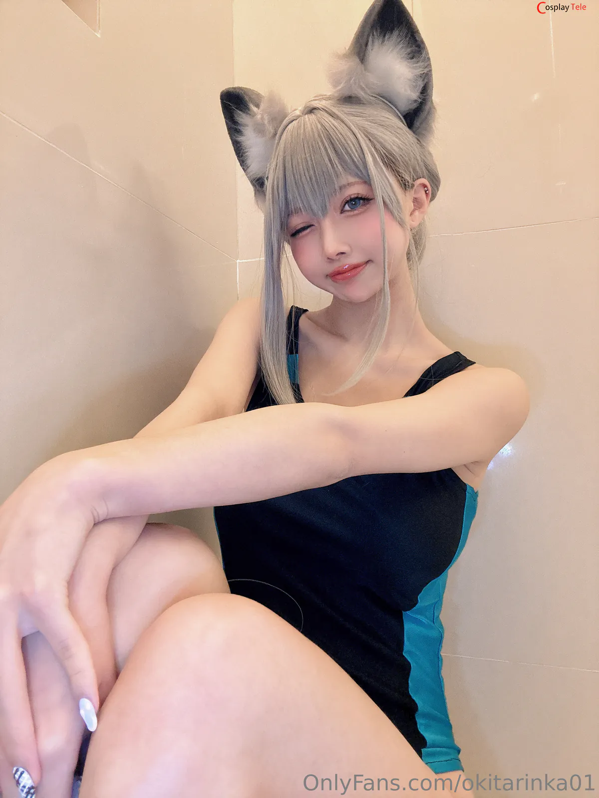 Okita Rinka (沖田凜花Rinka) cosplay Sunaookami Shiroko – Blue Archive “50 photos” 第50张图