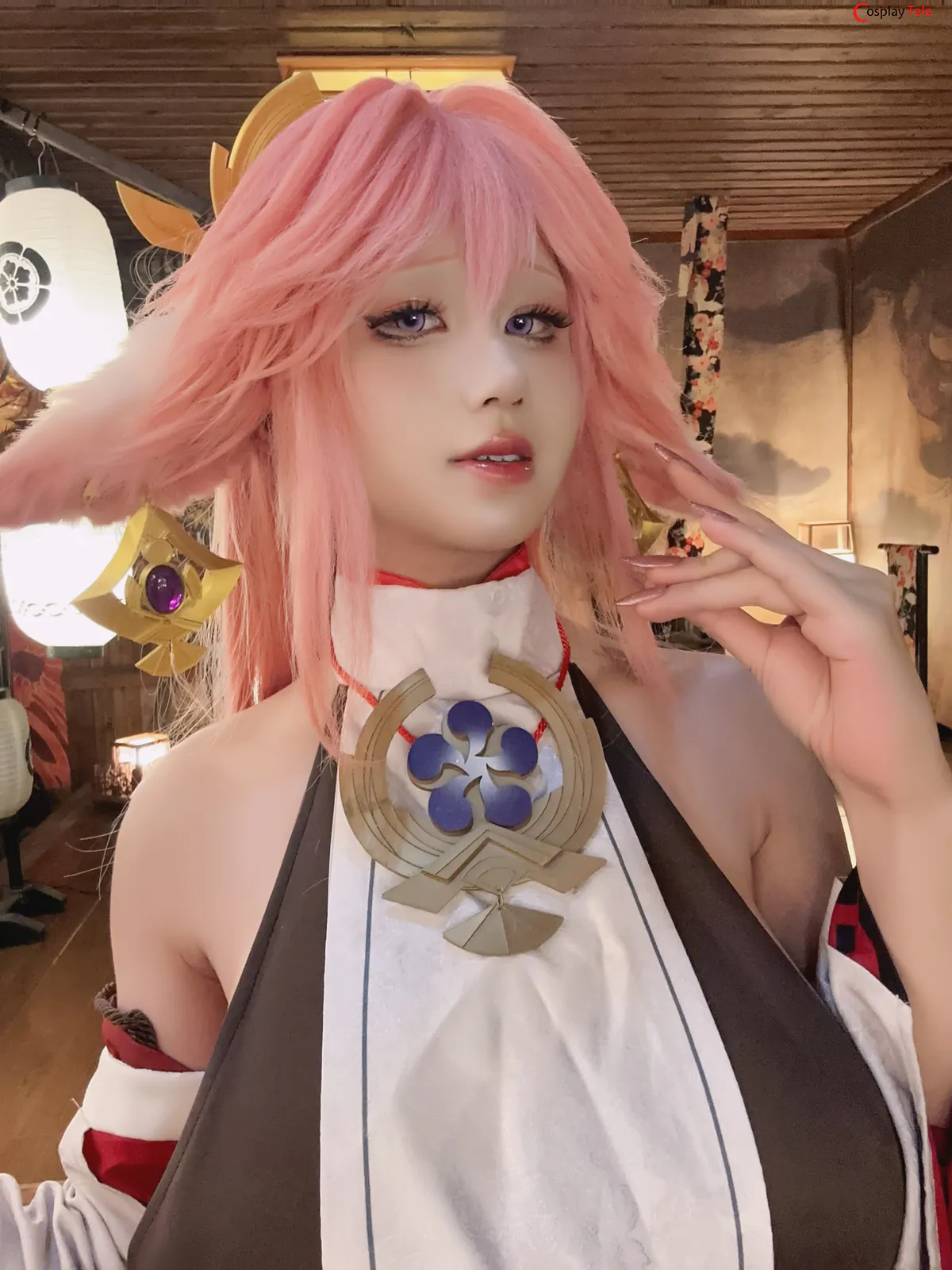 桜满三时 (AraneaSakura) cosplay Yae Miko – Genshin Impact “89 photos” 第55张图