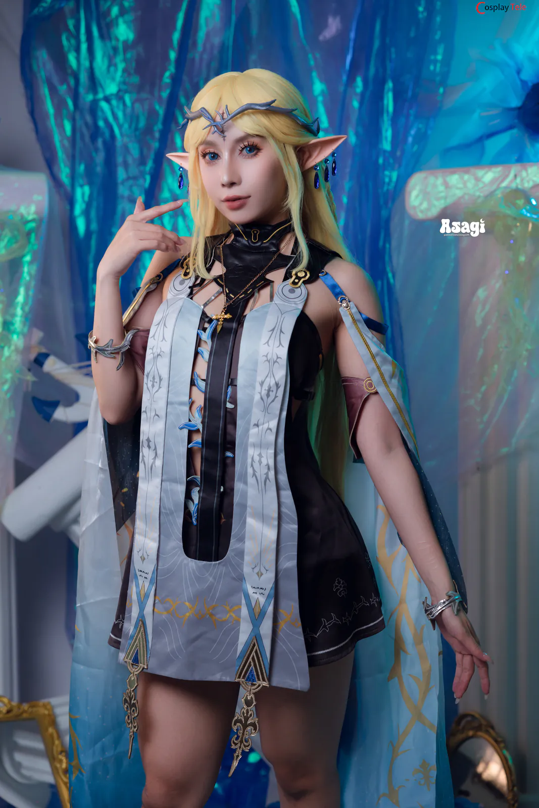 Asagi Kawaii cosplay Cartethyia – Wuthering Waves “84 photos and 20 videos” 第1张图