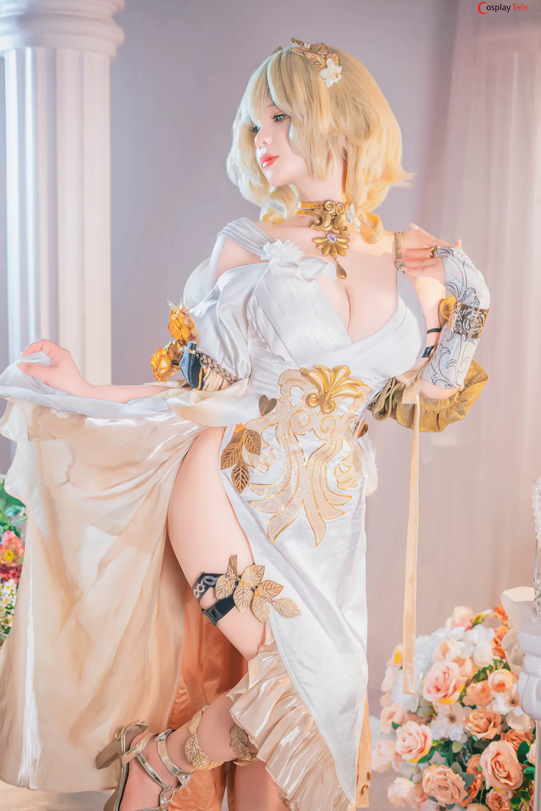 Pyoncos (ピオン) cosplay Aglaea – Honkai:Star Rail “99 photos and 3 videos” 第8张图