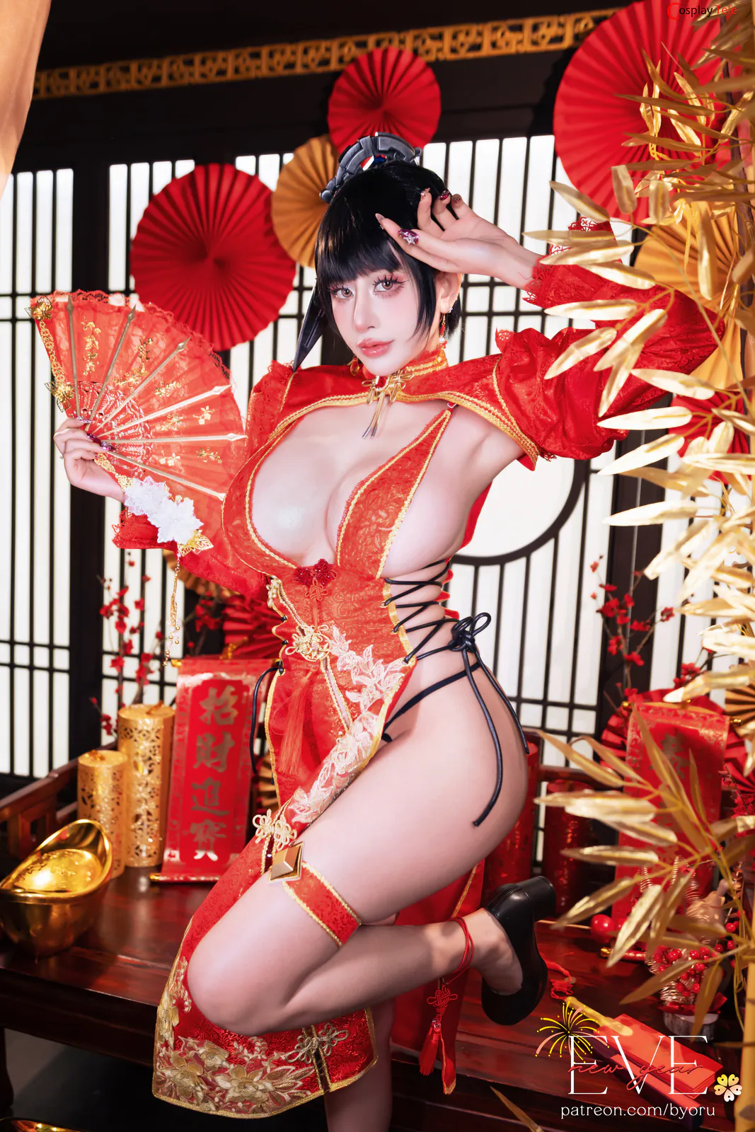 Byoru (ビョル) cosplay Eve Qipao – Stellar Blade “59 photos and 19 videos” 第21张图