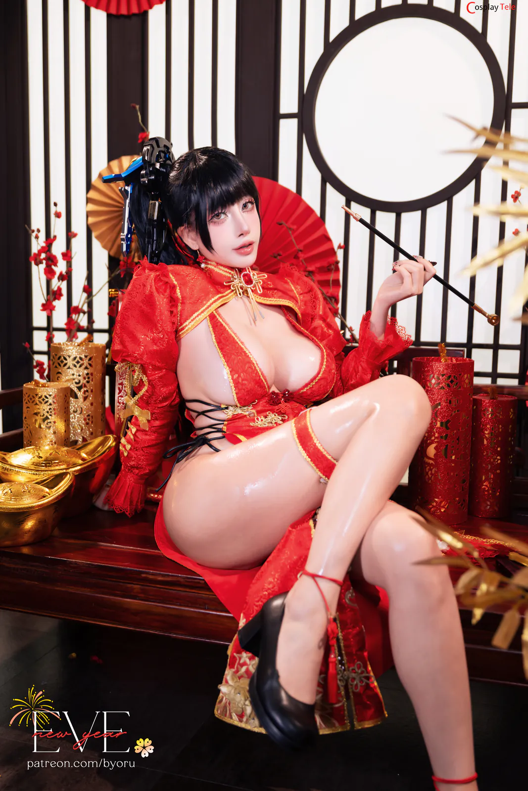 Byoru (ビョル) cosplay Eve Qipao – Stellar Blade “59 photos and 19 videos” 第3张图