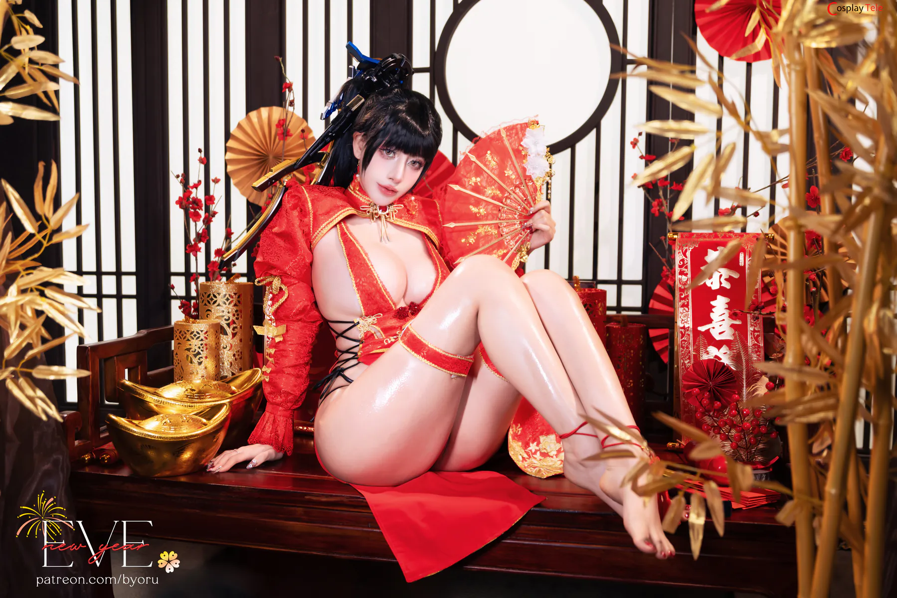 Byoru (ビョル) cosplay Eve Qipao – Stellar Blade “59 photos and 19 videos” 第4张图