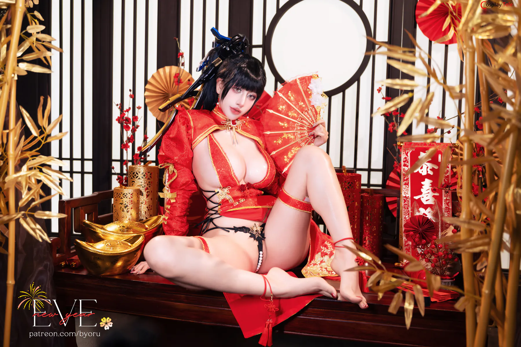Byoru (ビョル) cosplay Eve Qipao – Stellar Blade “59 photos and 19 videos” 第5张图