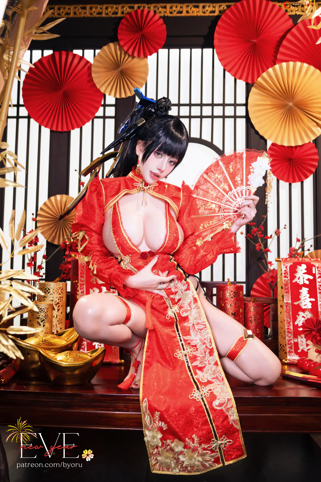 Byoru (ビョル) cosplay Eve Qipao – Stellar Blade “59 photos and 19 videos” 第9张图
