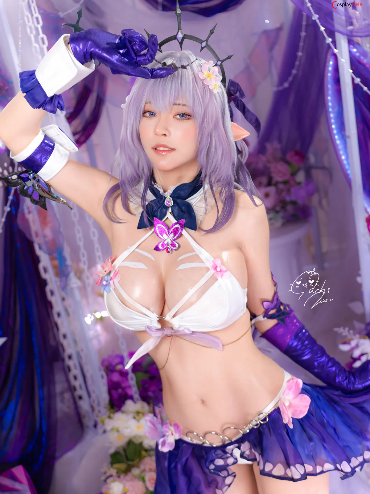 Machi馬吉 cosplay Castorice Swimsuit – Honkai:Star Rail “131 photos” 第15张图