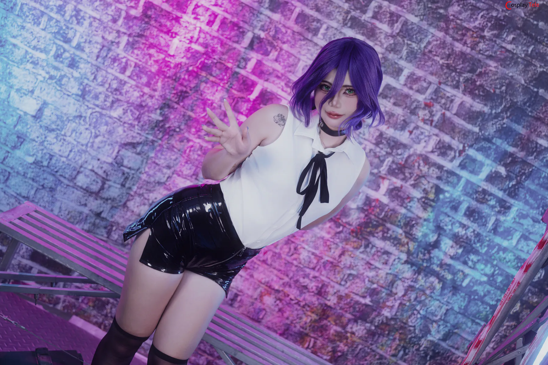 Miinmeow cosplay Reze – Chainsaw Man “49 photos” 第3张图