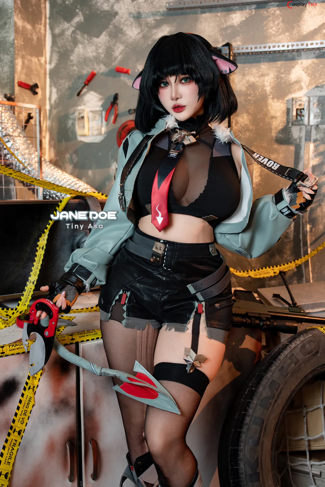 Tiny Asa アサ (tiny.asababy) cosplay Jane Doe – Zenless Zone Zero “46 photos and 1 video” 第1张图