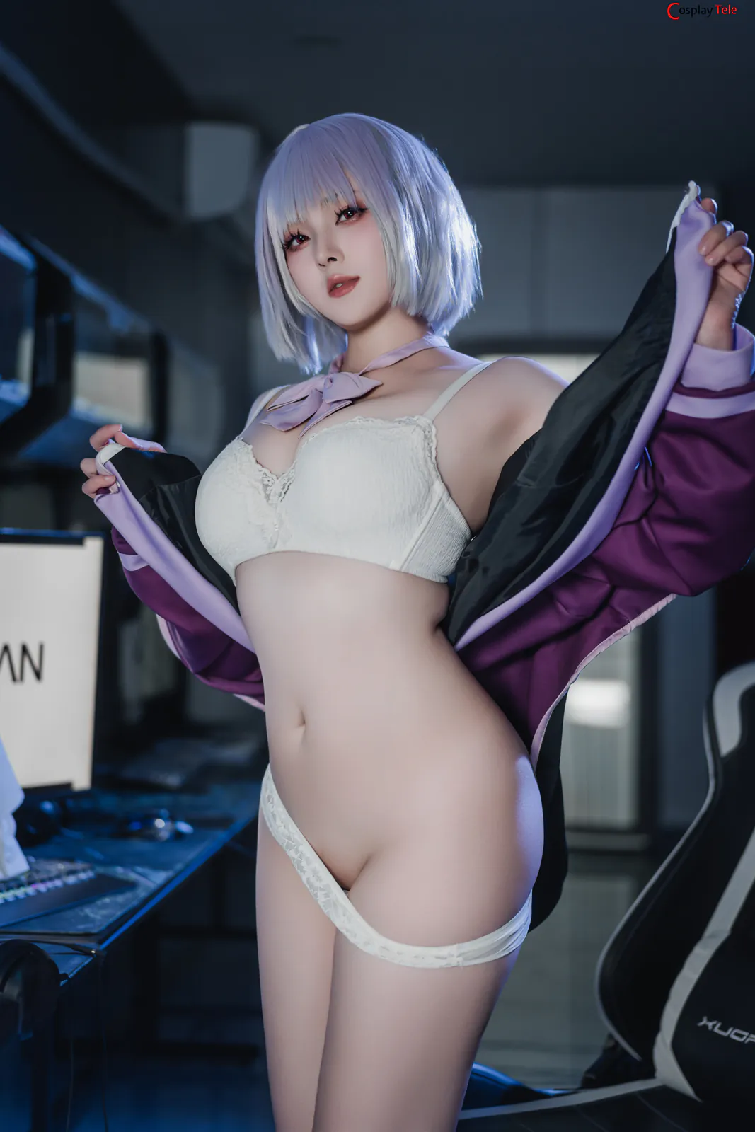 Natsuko夏夏子 cosplay Akane Shinjo – Gridman “82 photos” 第60张图