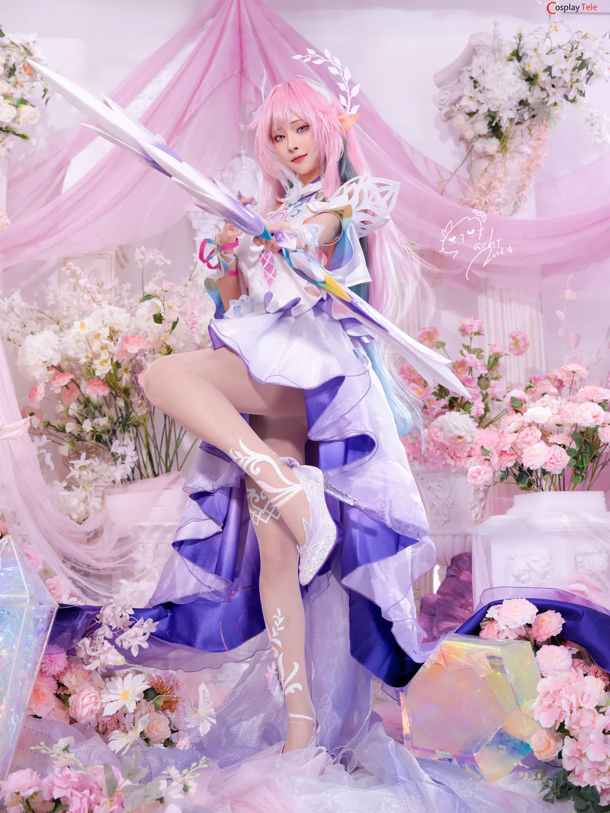 Machi馬吉 cosplay Cyrene – Honkai:Star Rail “104 photos and 1 video” 第12张图