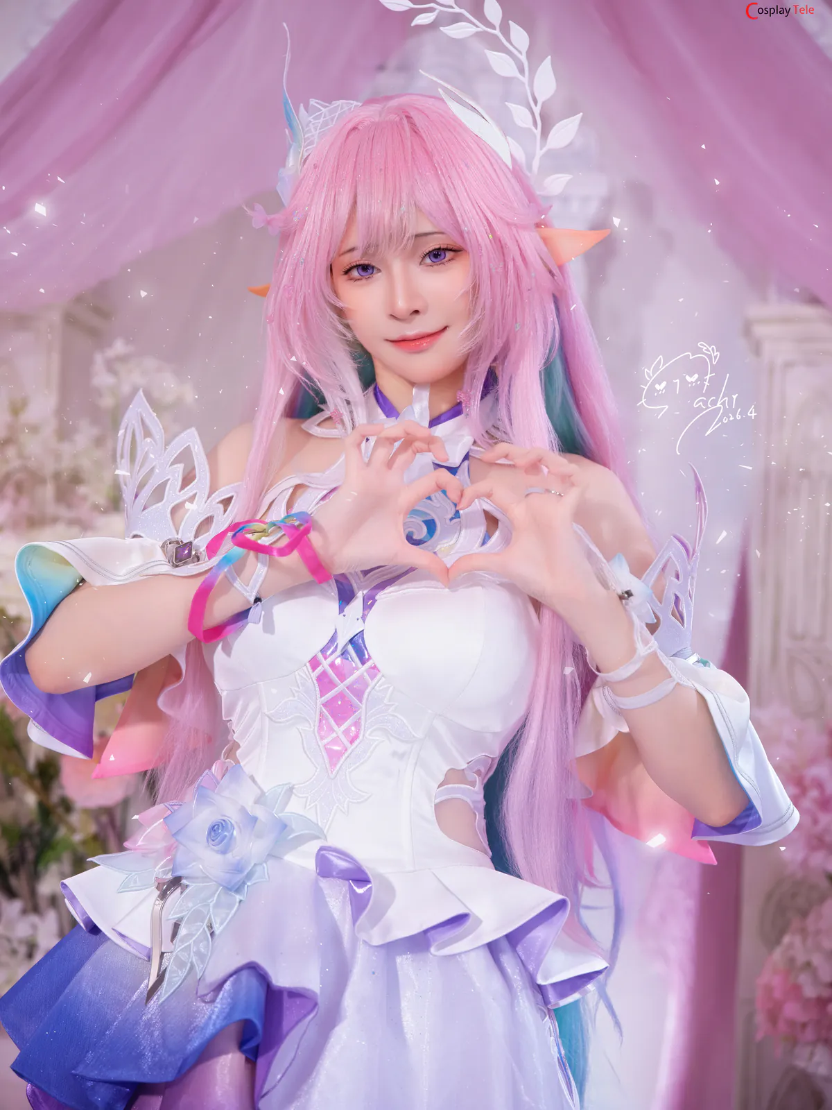 Machi馬吉 cosplay Cyrene – Honkai:Star Rail “104 photos and 1 video” 第3张图