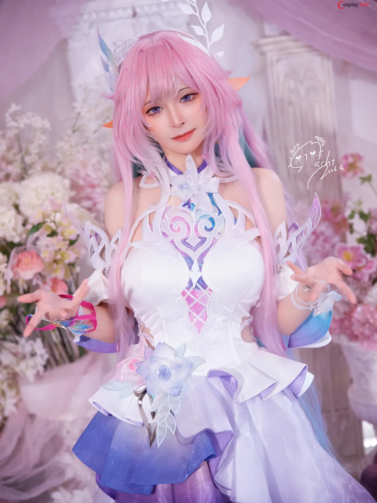 Machi馬吉 cosplay Cyrene – Honkai:Star Rail “104 photos and 1 video” 第6张图