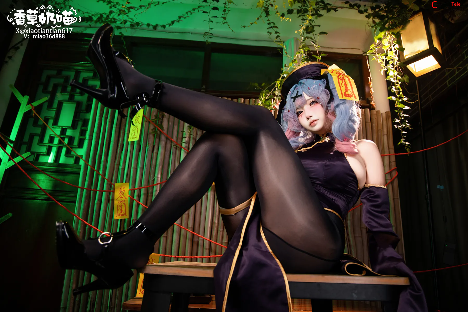 筱田甜 (xiaotiantian617) cosplay Hatsune Miku Rabbit Hole Maid “122 photos and 28 videos” 第43张图