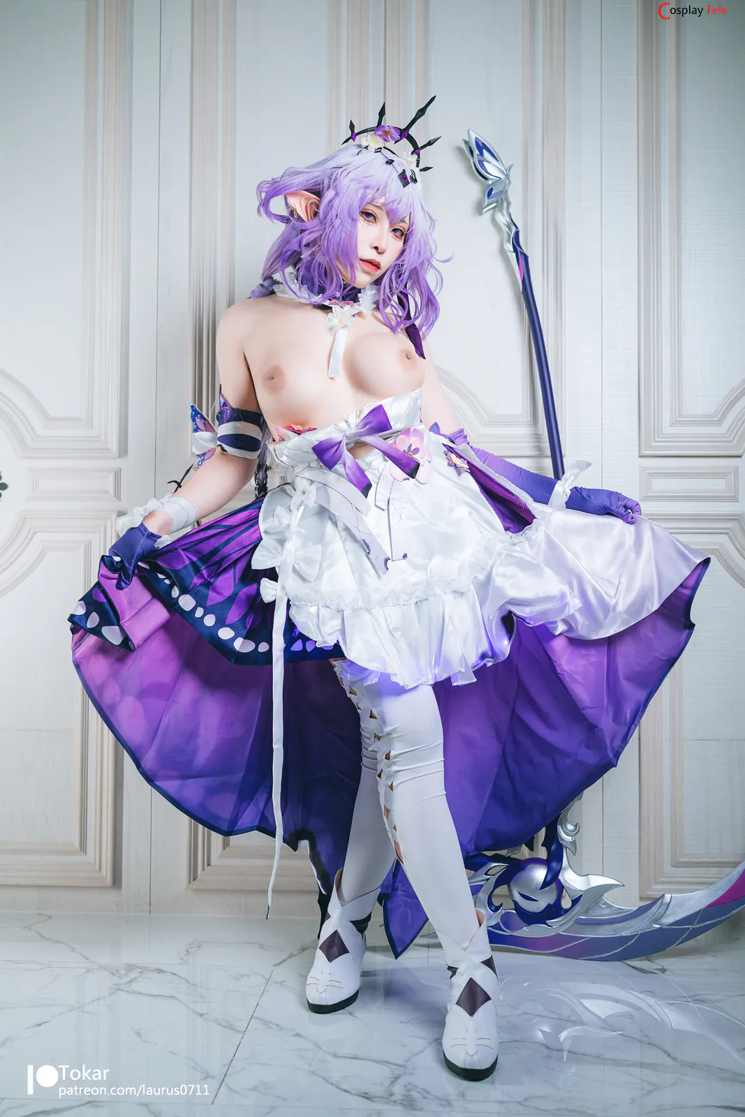Tokar 浵卡 (laurus0711) cosplay Castorice – Honkai:Star Rail “26 photos and 1 video” 第13张图