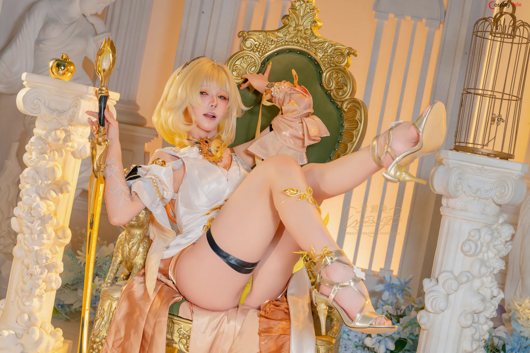 咬一口兔娘ovo (Yaokoututu) cosplay Aglaea – Honkai:Star Rail “143 photos and 4 videos” 第36张图
