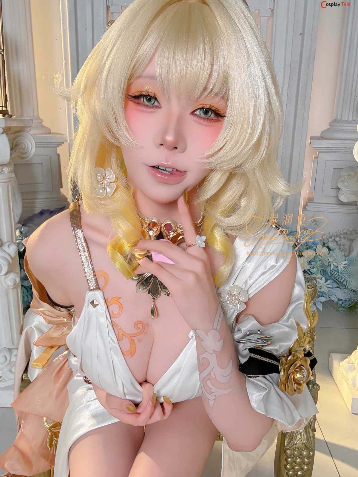咬一口兔娘ovo (Yaokoututu) cosplay Aglaea – Honkai:Star Rail “143 photos and 4 videos” 第91张图
