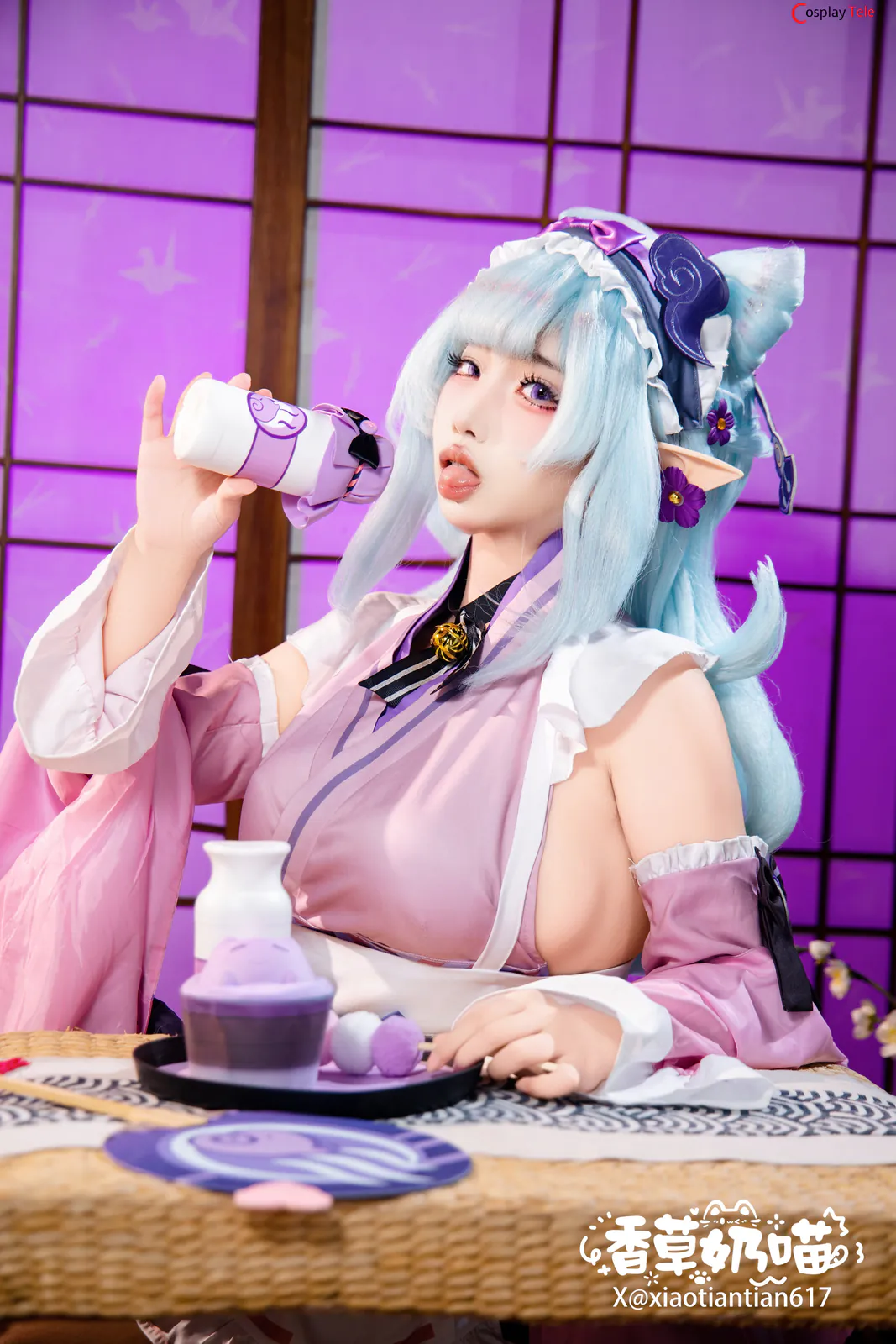 筱田甜 (xiaotiantian617) cosplay Yumemizuki Mizuki – Genshin Impact “178 photos” 第123张图