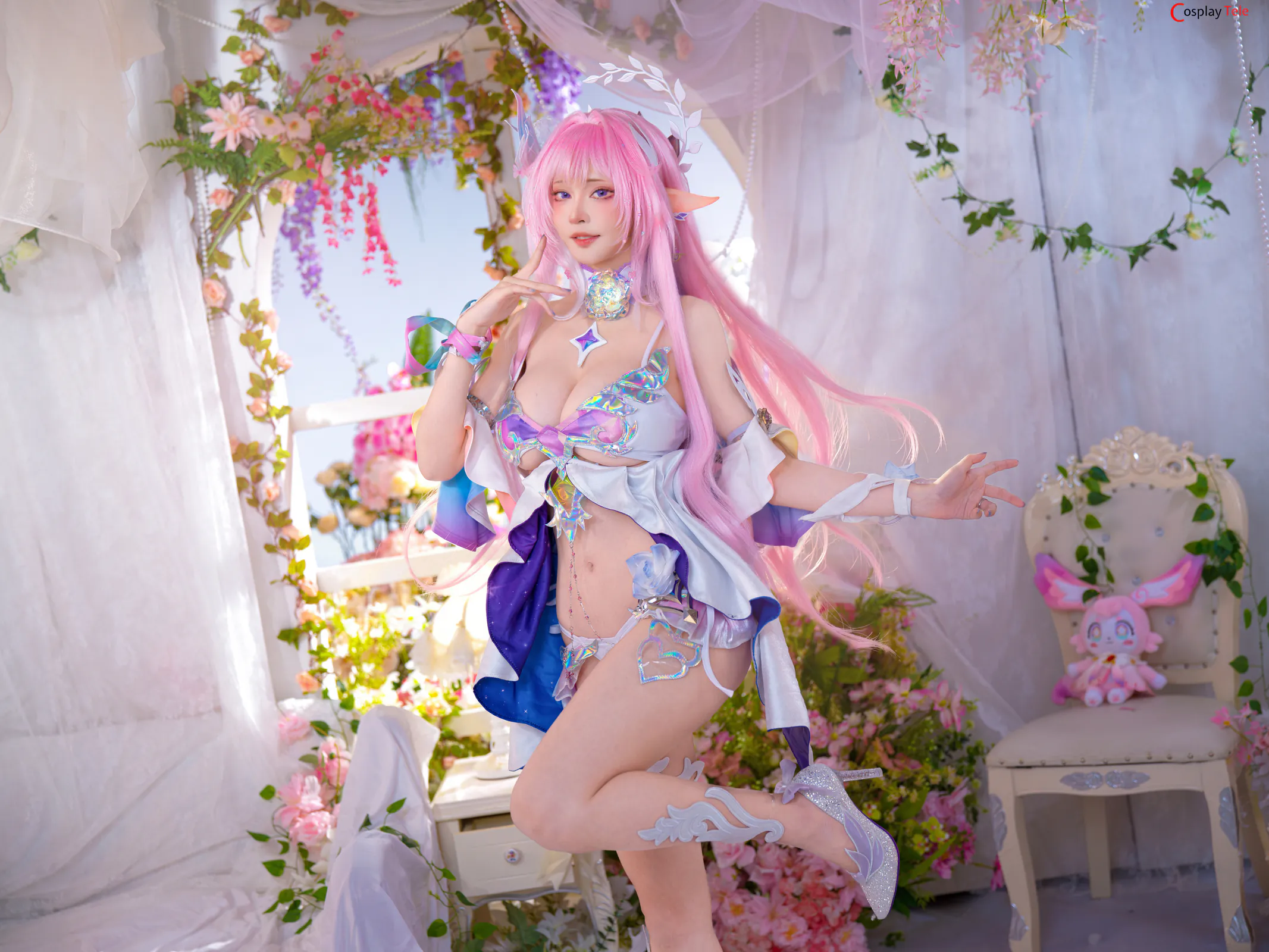 Machi馬吉 cosplay Cyrene Swimsuit – Honkai:Star Rail “119 photos” 第7张图