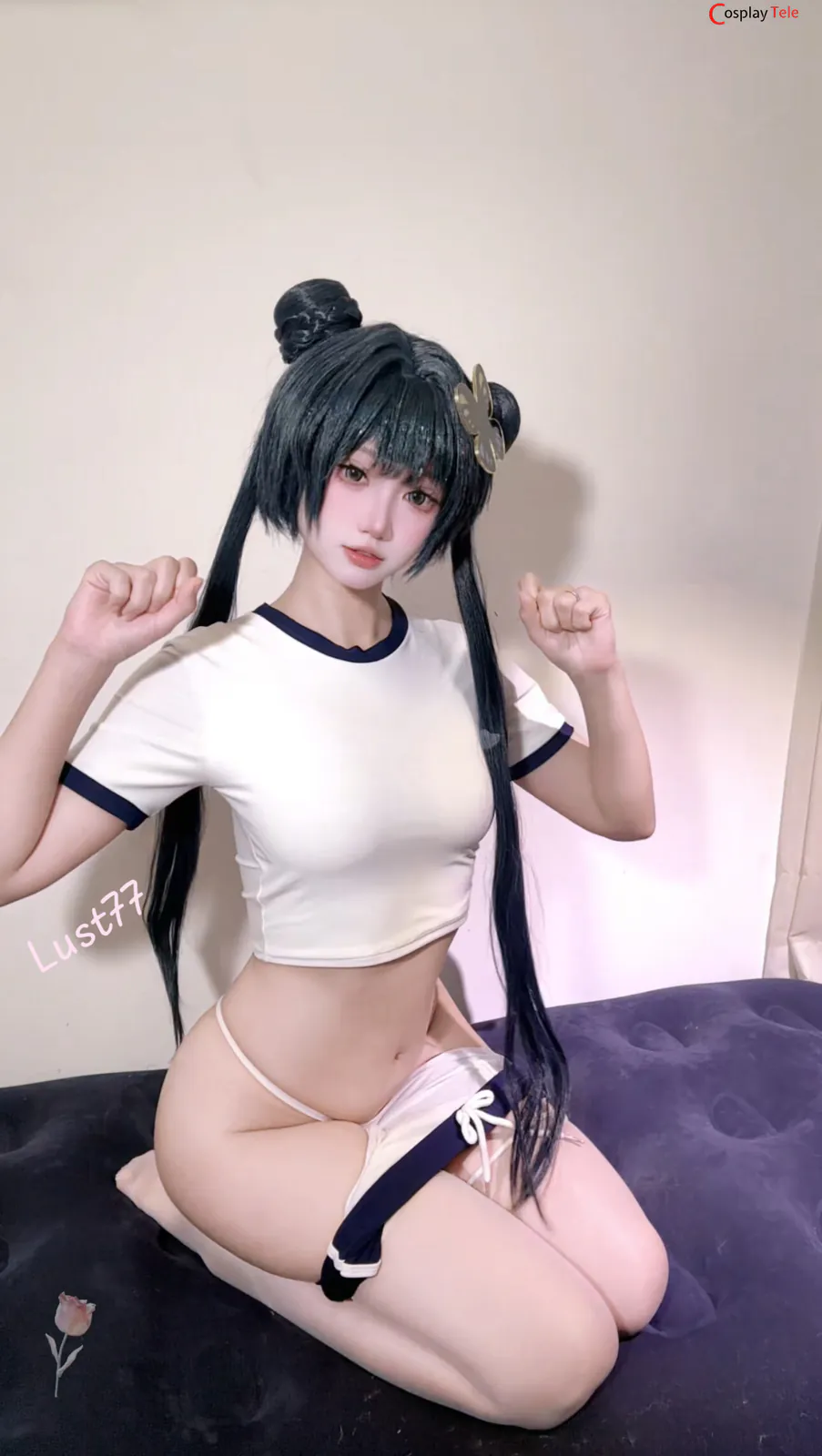 柒柒不可爱 (QiQi is not cute) cosplay Ryuuge Kisaki – Blue Archive “49 photos and 1 video” 第10张图