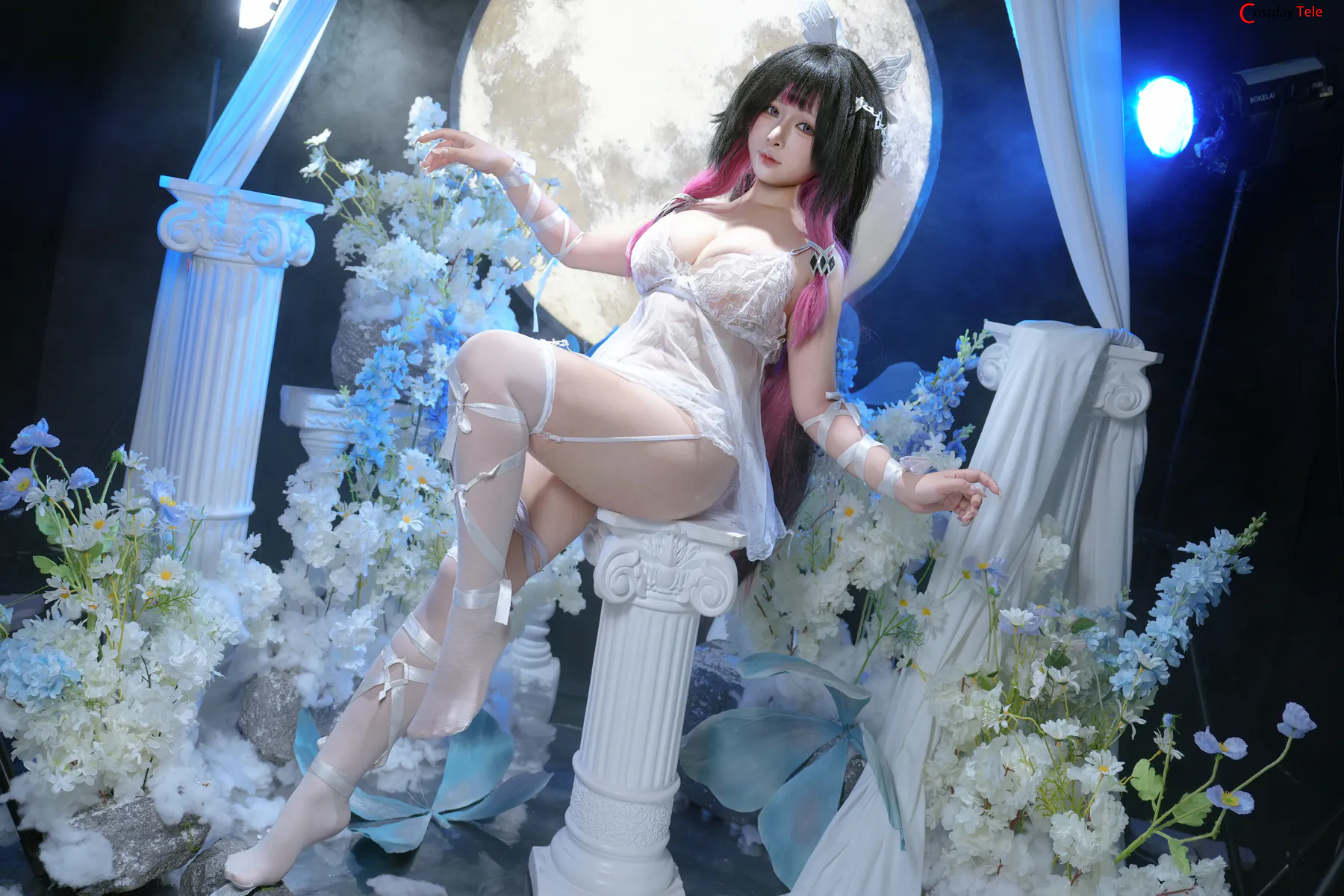 YanYan (ヤンヤン) cosplay Columbina – Genshin Impact “71 photos, 14 gifs and 1 video” 第10张图